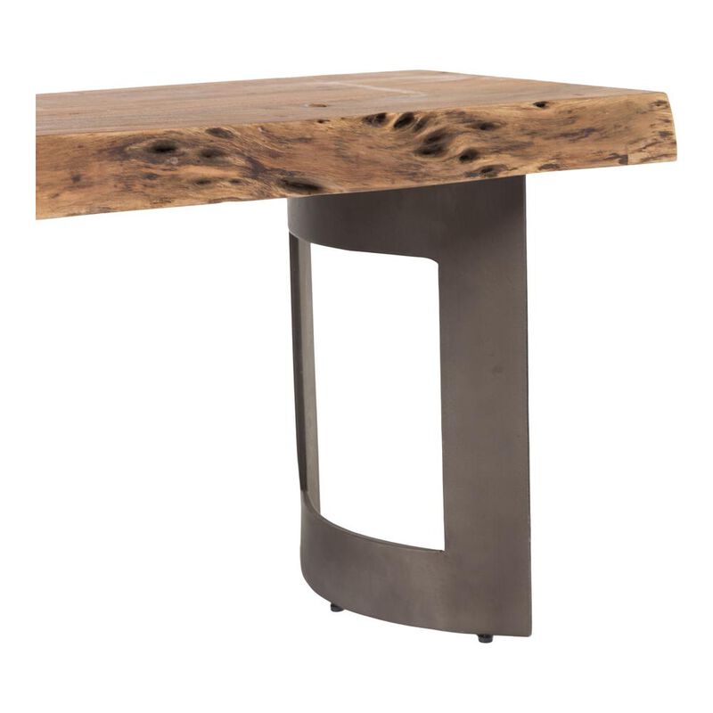 Moe's Home Collection Bent Bench Extra Small, Brown