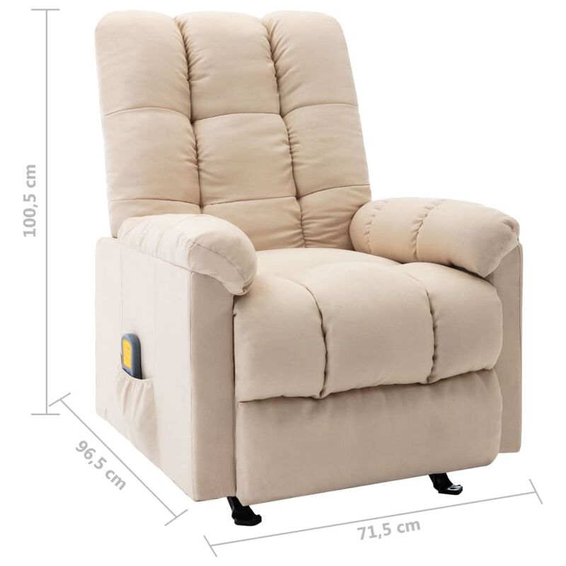 Recliner Cream Fabric