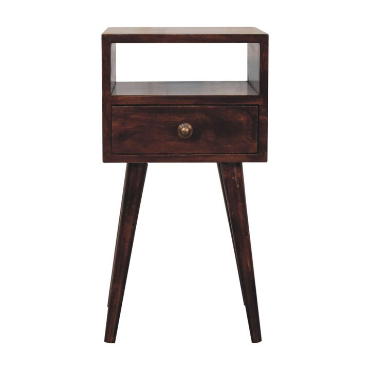 Artisan Furniture Solid Wood Mini California Walnut Bedside