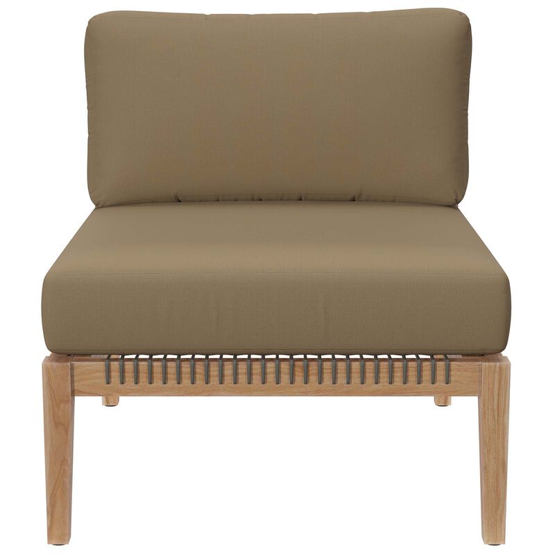 Modway - Clearwater Outdoor Patio Teak Wood Sofa