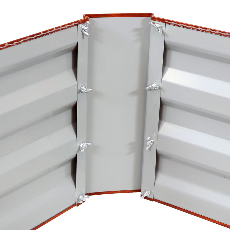 Sunnydaze Galvanized Steel Rectangle Raised Garden Bed