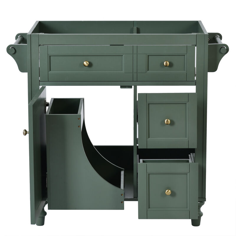 Merax Modern Bathroom Vanity Base with 2 Drawers