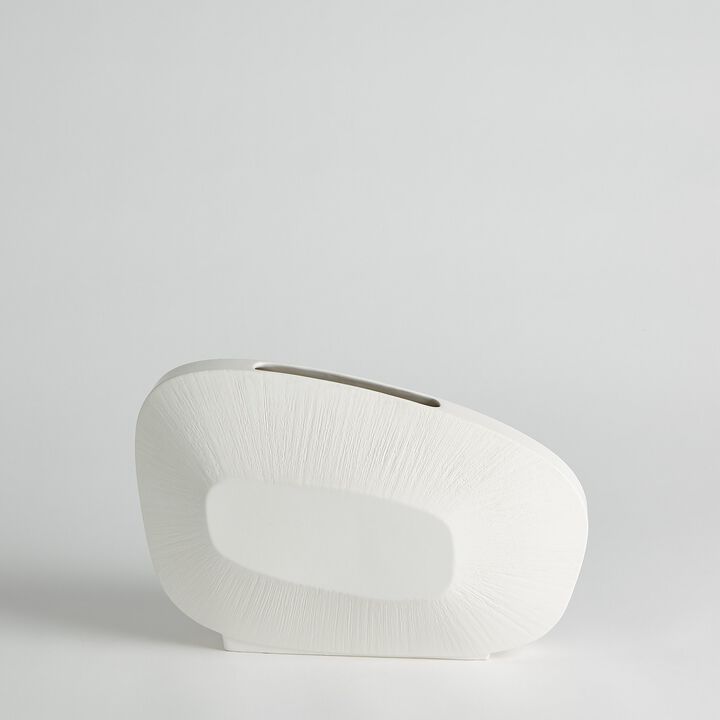 Offset Square Scratch Vase-Low