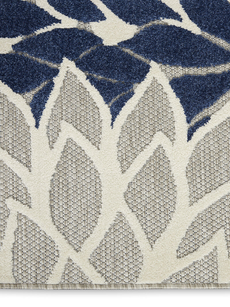 Aloha ALH05 Ivory/Navy 6' x 9' Rug