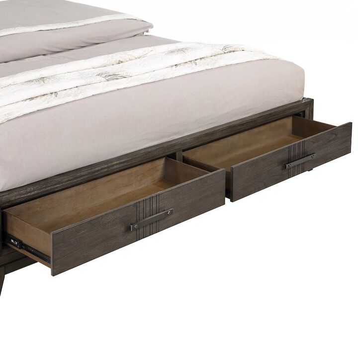 New Classic Furniture Landon Wood Queen Bed, Walnut