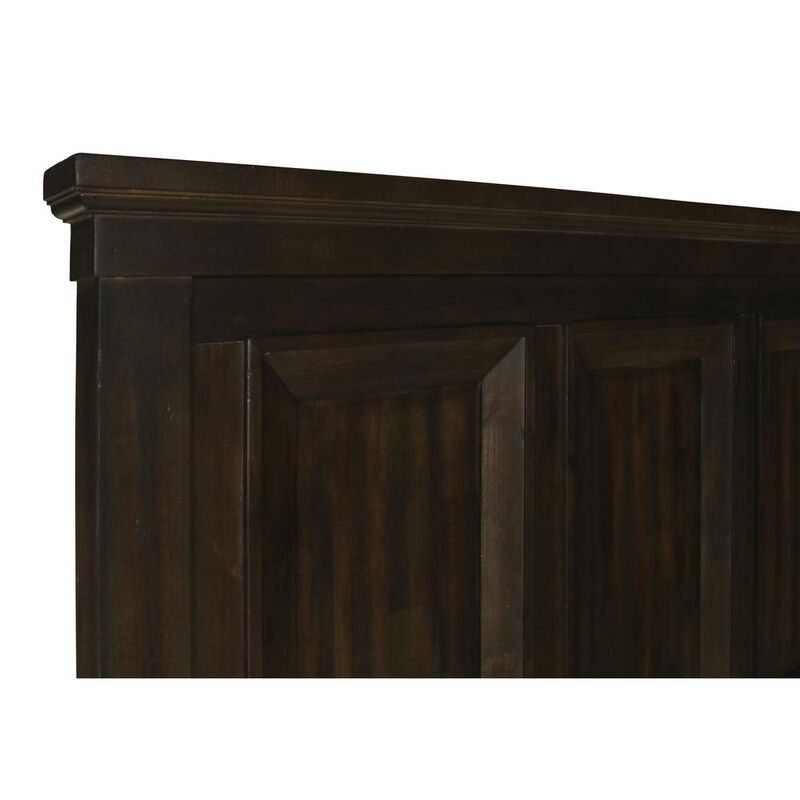 New Classic Furniture Furniture Sevilla Contemporary Wood King Bed in Walnut