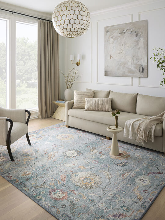 Margot MAT06 Denim/Multi 18" x 18" Sample Rug