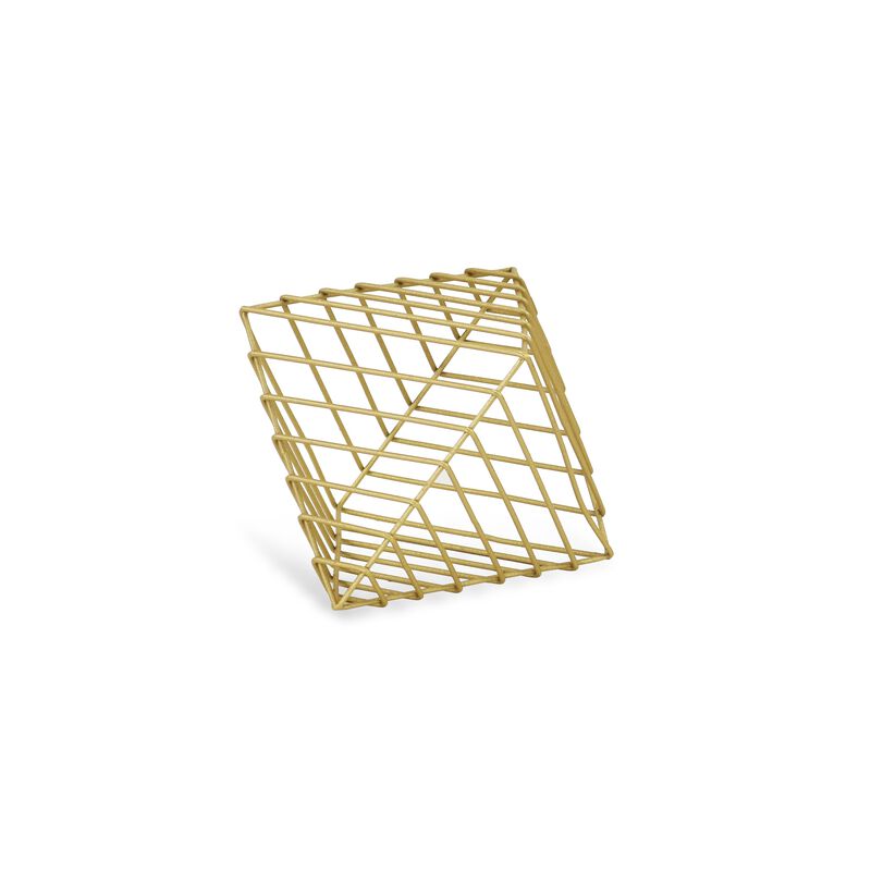 Brier Golden Diamond Shaped Decor Piece - Large
