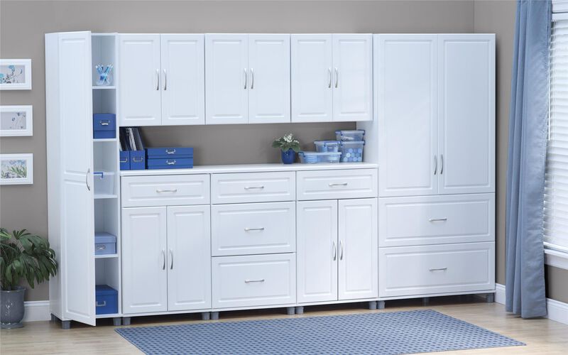 Kendall 36" 2 Door/2 Drawer Storage Cabinet, White