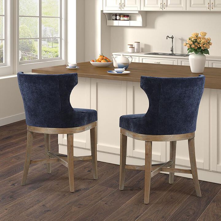 Madison Park Carson  Counter Stool, Navy