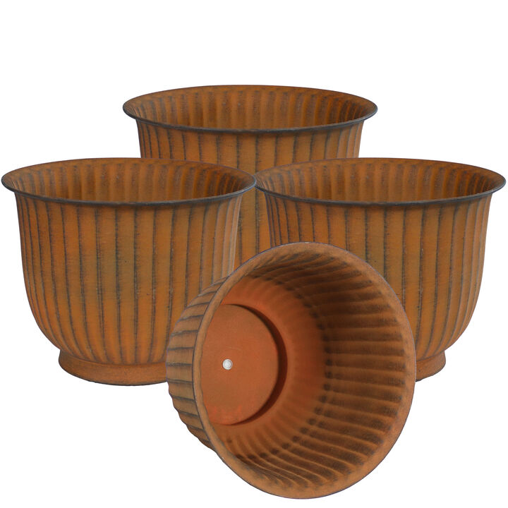 Carlotta Metal Outdoor Planter Set of 4