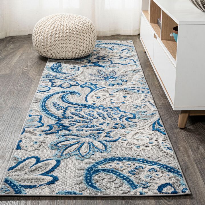 Gordes Paisley High-Low Indoor/Outdoor Area Rug