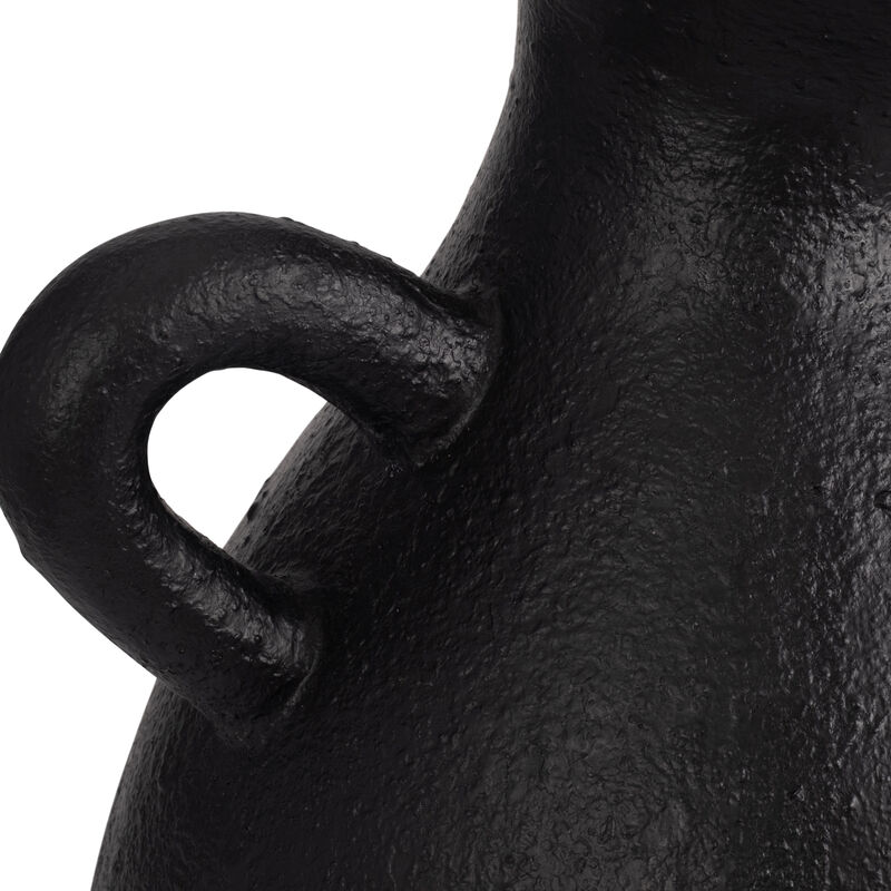 19" Organic Jug With Handle, Black