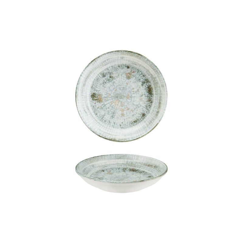 Odette dia.8" h:1.5" 17 oz. Round Decorated Porcelain Bowl (Set of 4)
