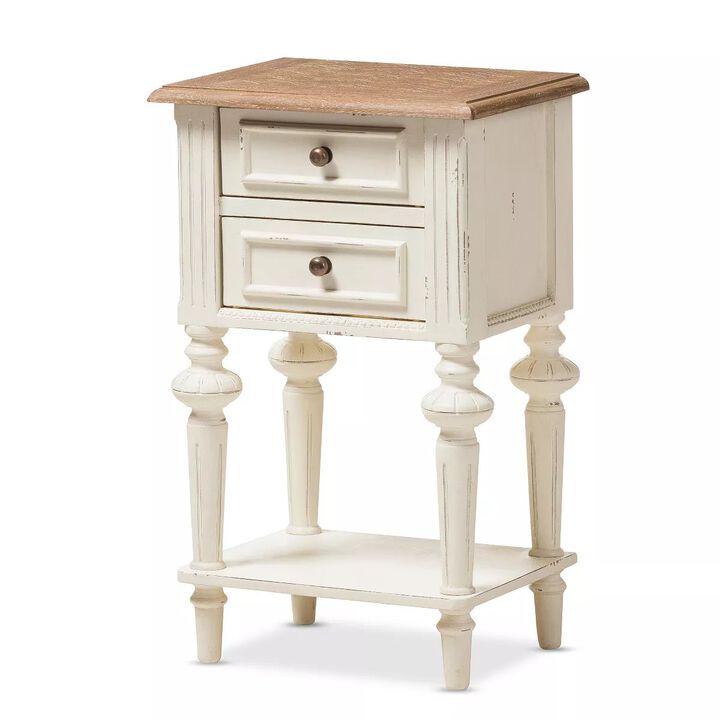 Baxton Studio 1-Shelf Nightstand