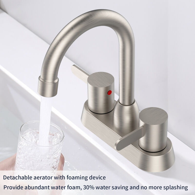 2-Handle Centerset Bathroom Faucet in Matte Black for RV and Vanity Sinks