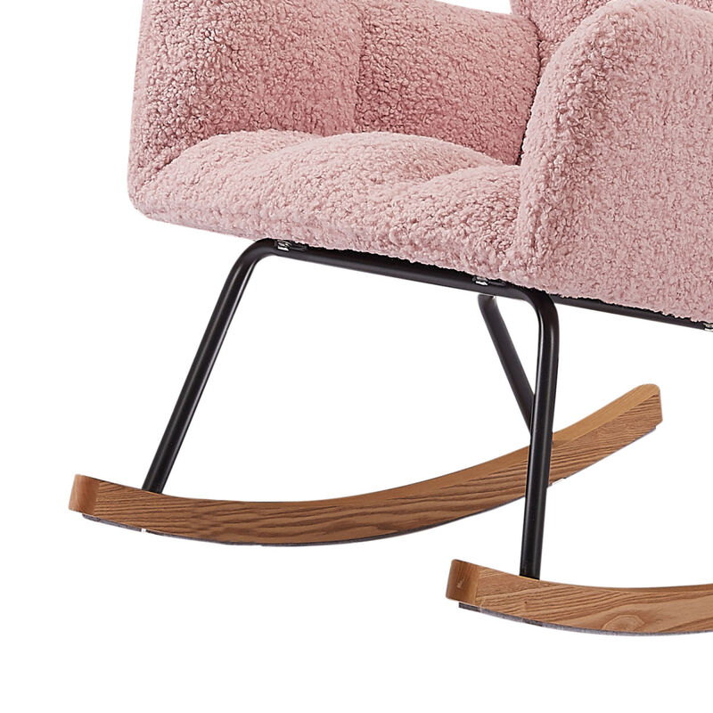 Comfortable Pink Nursing Chair for Baby and Reading