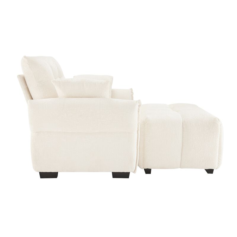 Merax Single Sofa Chair with 1 Ottoman