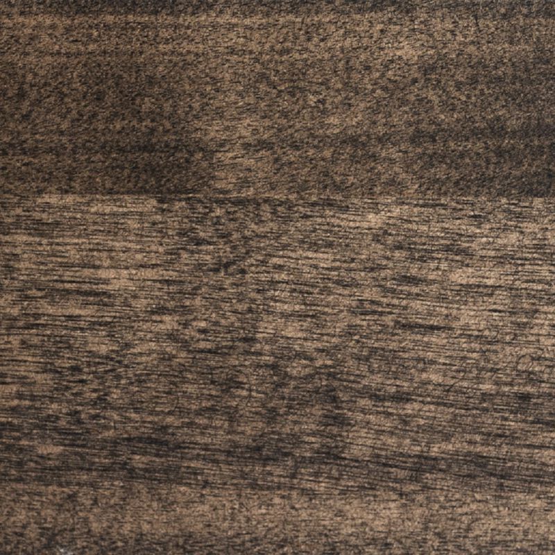 Black Hardwood Stand with Three Shelves - High-end Modern Farmhouse Side Table