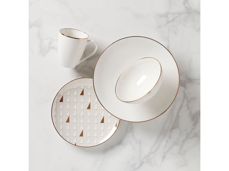 Lenox White Trianna 4-Piece Place Setting, 5.50 LB