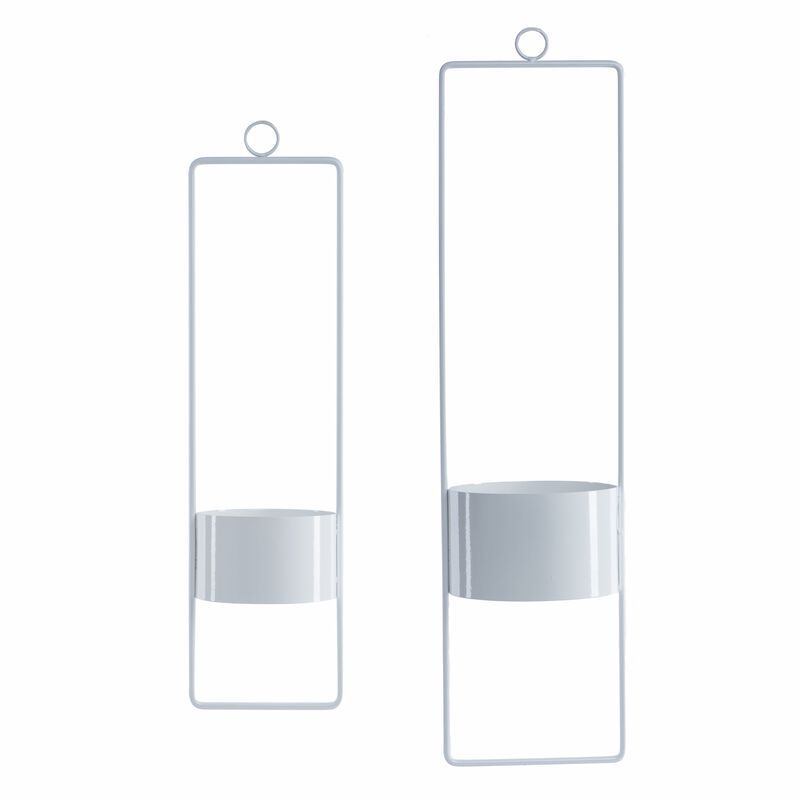 Upright Hanging Planter-small-white