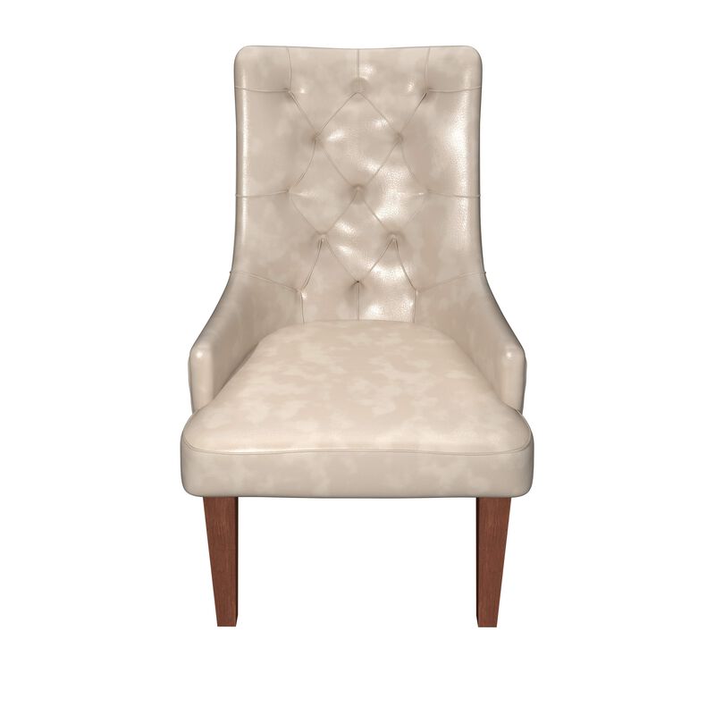 Leisuremod Spruce Collection Modern Wooden Dining Chair in Charcoal Grey