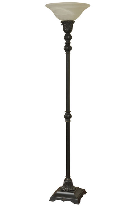Madison Bronze Torchiere Lamp