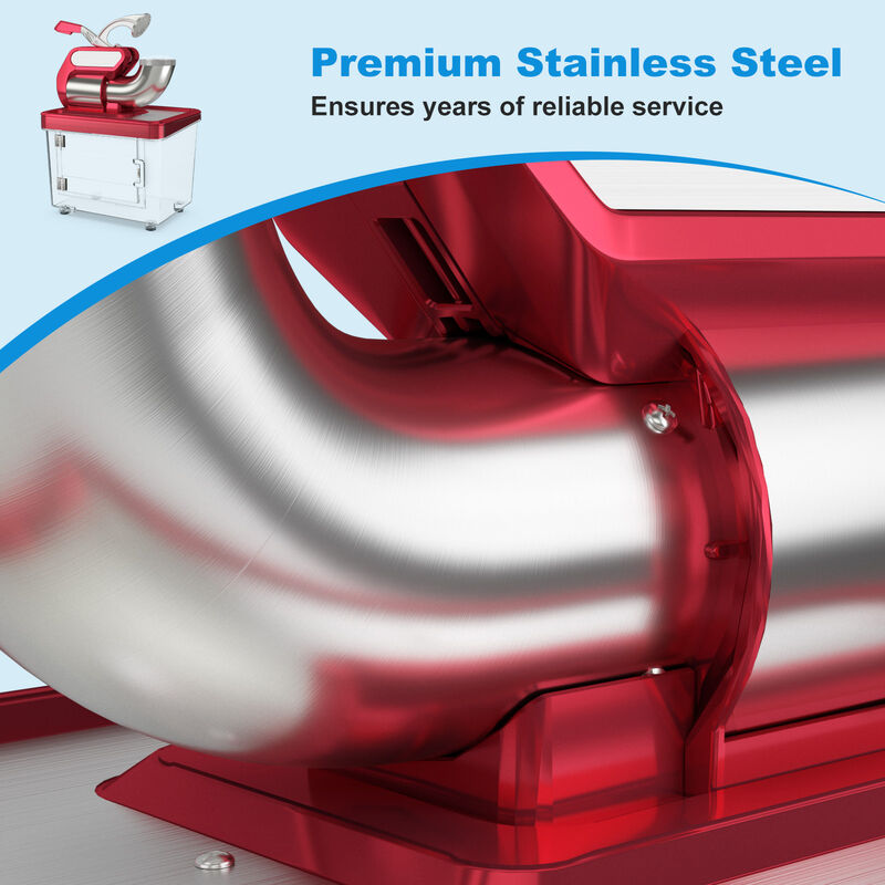300W Commercial Ice Crusher with Dual Blades and Safety Switch