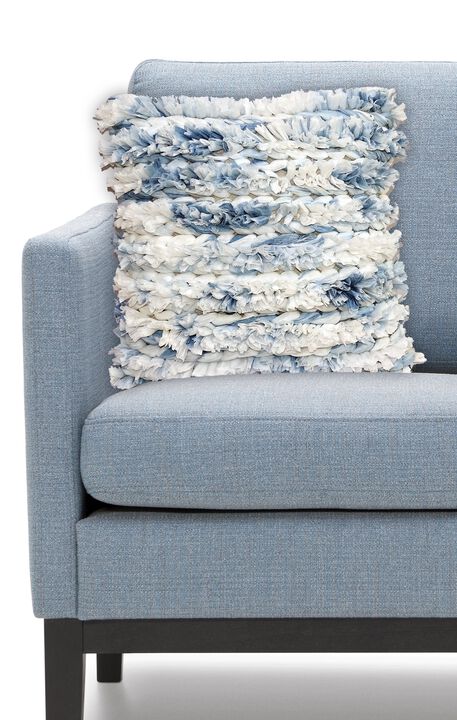 Fluffy Decorative Throw Pillow 20" x 20" for Couch Handloom Woven