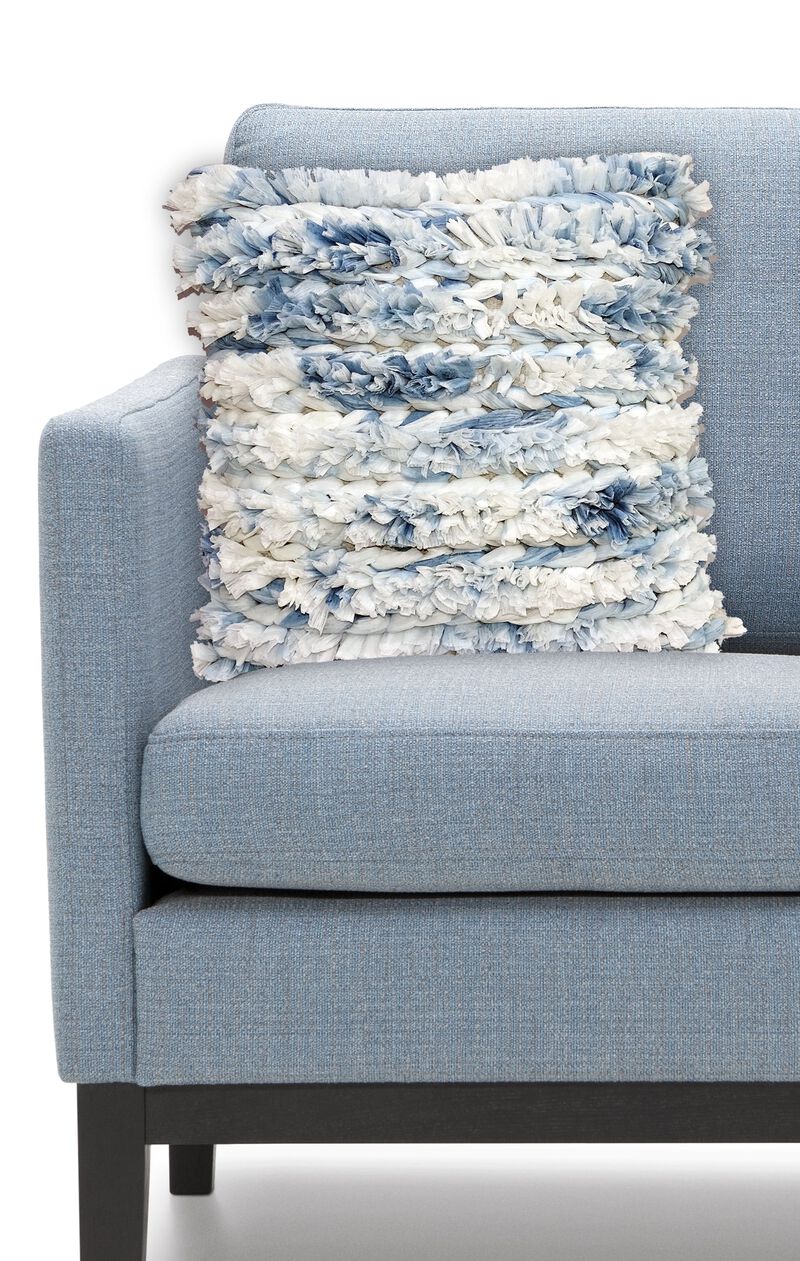 Fluffy Decorative Throw Pillow 20" x 20" for Couch Handloom Woven