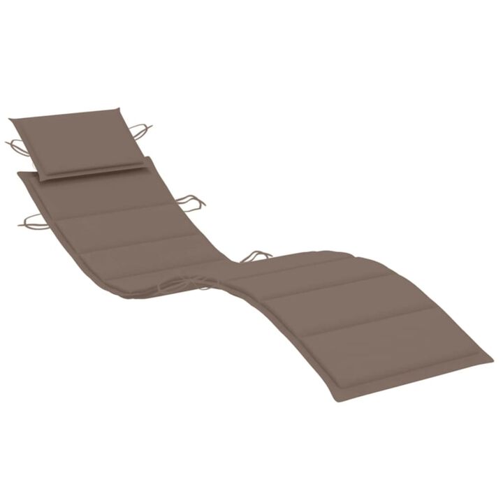 vidaXL Sun Lounger Cushion Taupe 73.2"x22.8"x1.6"