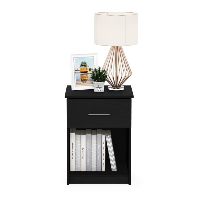 Furinno Tidur Nightstand, Americano, 1-Pack Handle