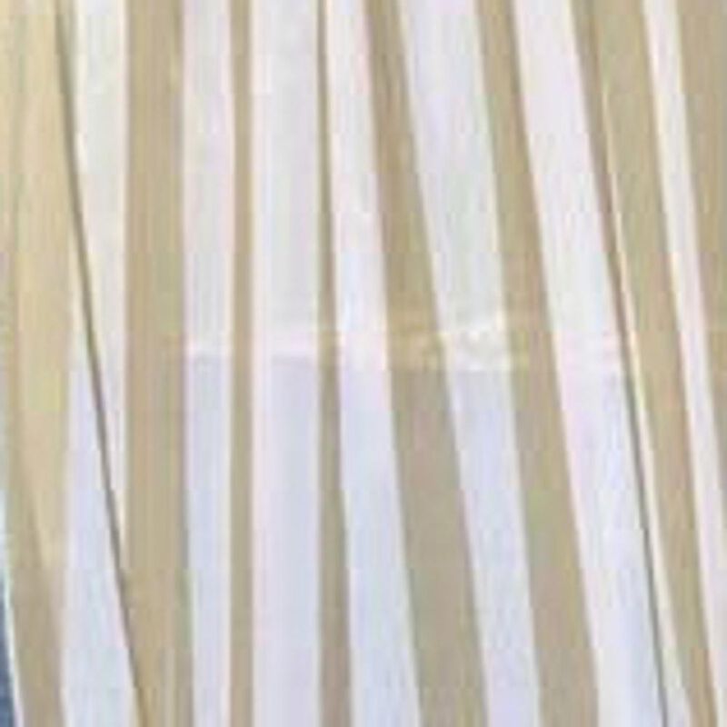 Commonwealth Outdoor Decor Escape Stripe Voile Grommet Top Window Panel - 54x96" - Khaki