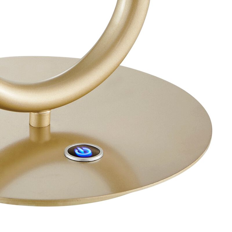 Single Clip Table Lamp Matte Black Metal and Acrylic Dimmable Integrated LED