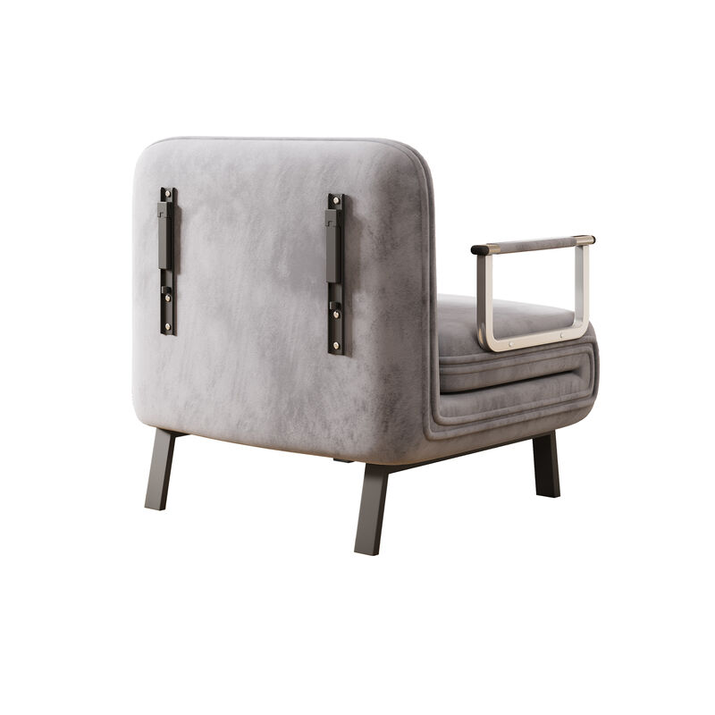 Merax Leisure Chaise Lounge Convertible Sofa Chair