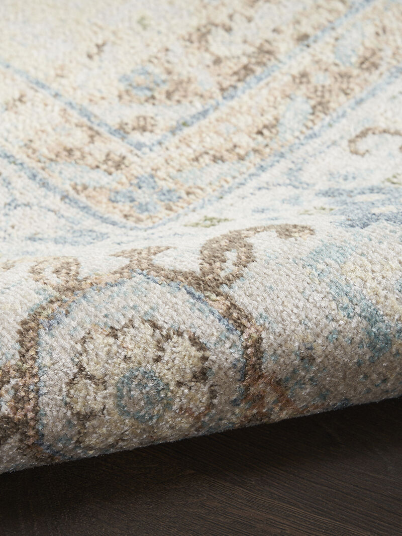 Astra Machine Washable ASW13 Ivory/Blue 7'10" x 10' Rug