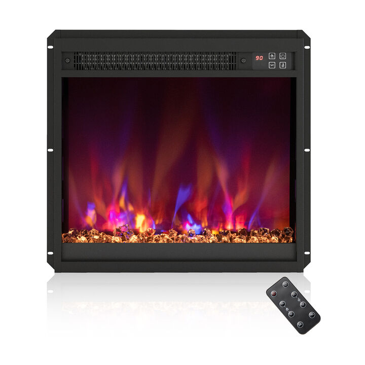 Electric Fireplace Insert with Remote Control for Easy Home Heating and Ambience