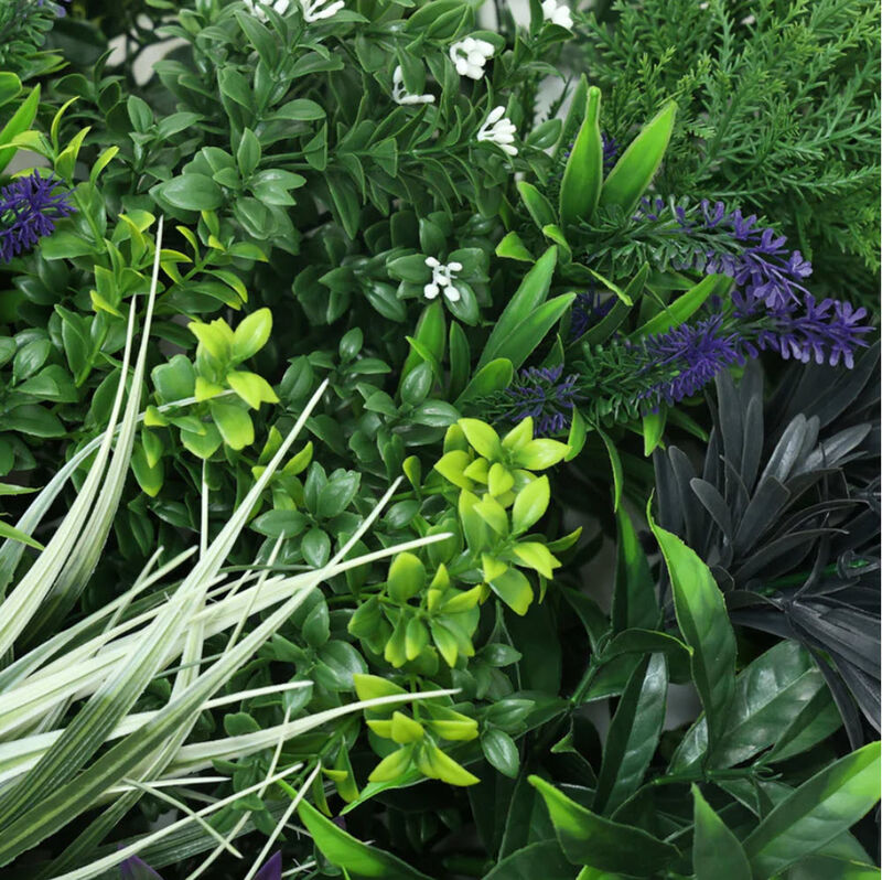 Premium Artificial Green Wall Rustic Botanical Lavender 40"x 20" Commercial Grade UV Resistant