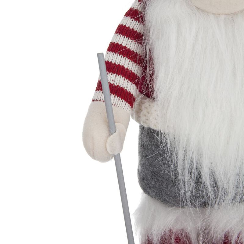 Whimsical Christmas Gnome Table Decorations, 2-Piece Set for Mantel or Sideboard, Multicolor