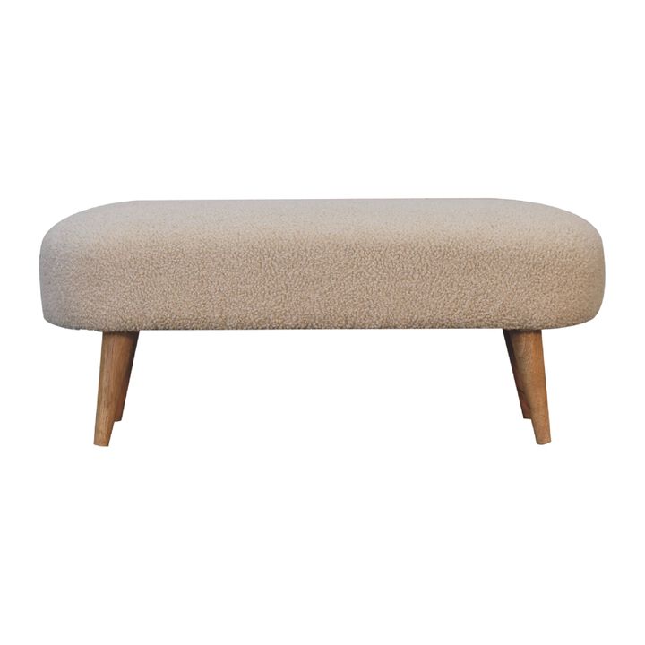 Artisan Furniture Boucle  Solid Wood Hallway Bench