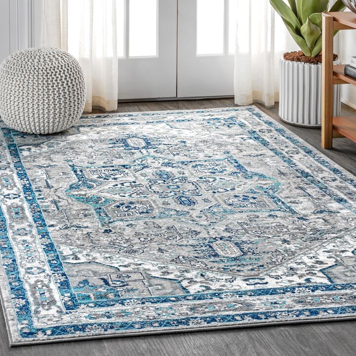 Modern Persian Vintage Medallion Area Rug