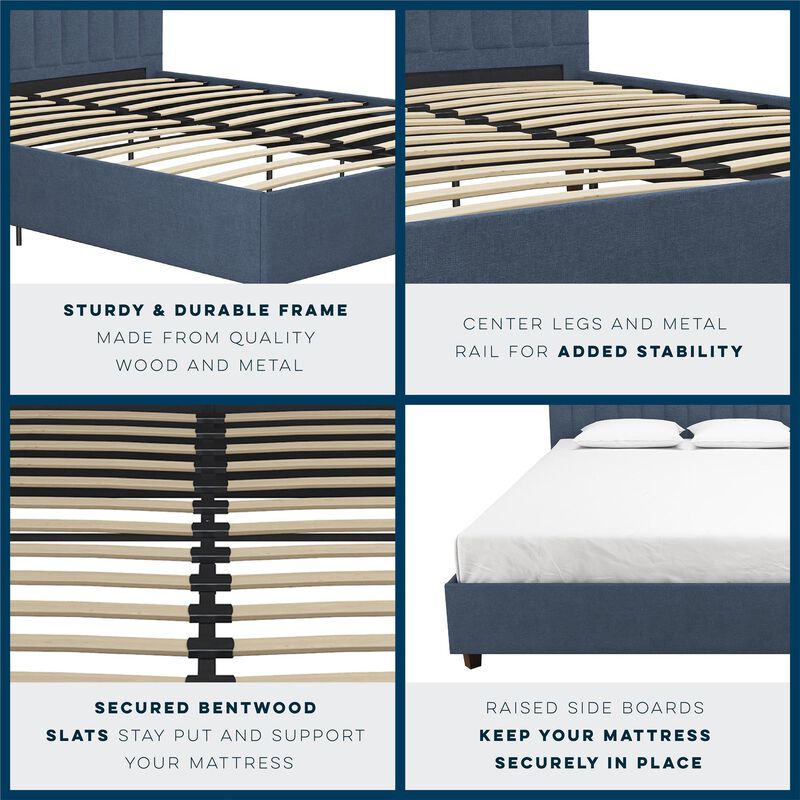 Novogratz Brittany Upholstered Bed