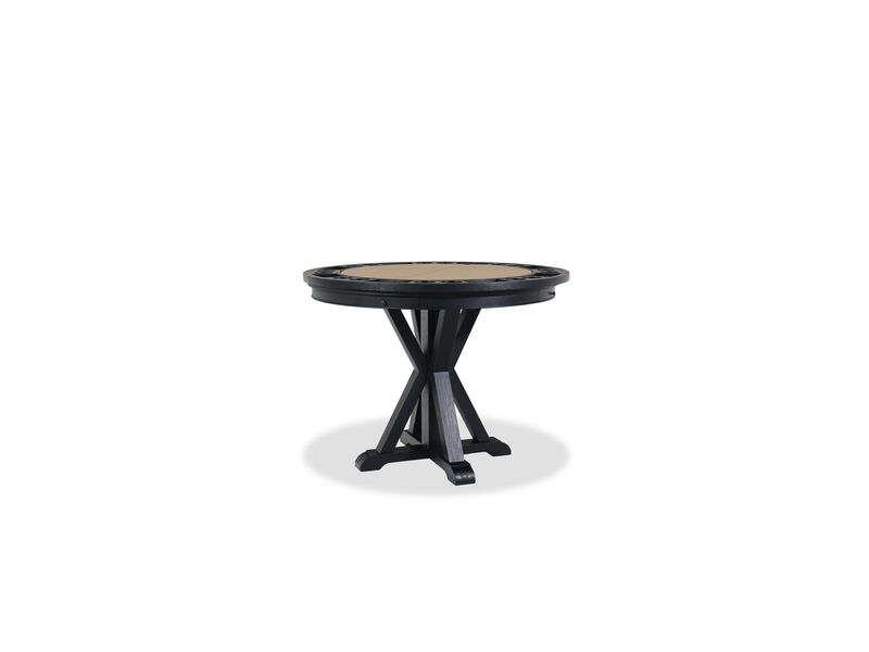 Rylie 48-inch Round Counter Dining Table with 4 Drawers and Game Top