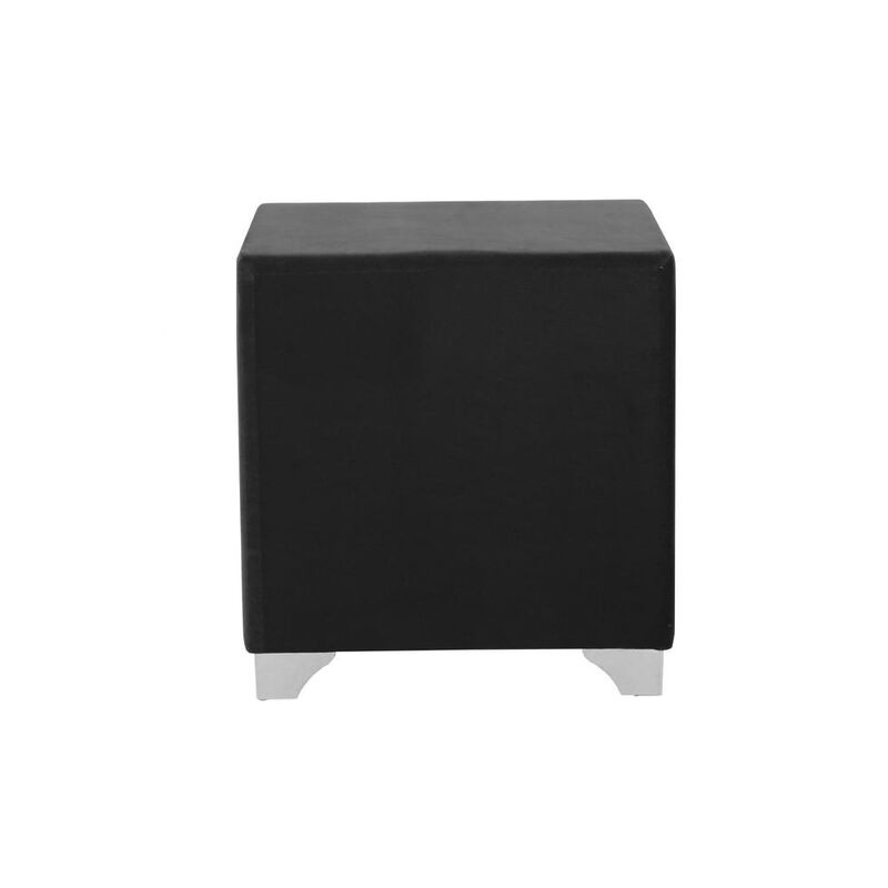 Melody 2-drawer Upholstered Nightstand Grey