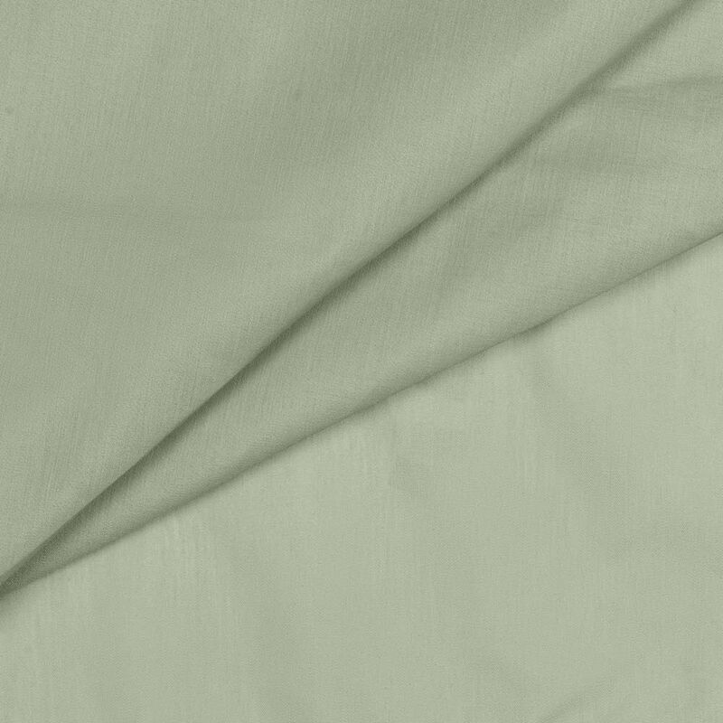 Ellis Stacey 1.5" Rod Pocket Fabric Solid Color Window Tailored Tier Pair 56"x45" Sage