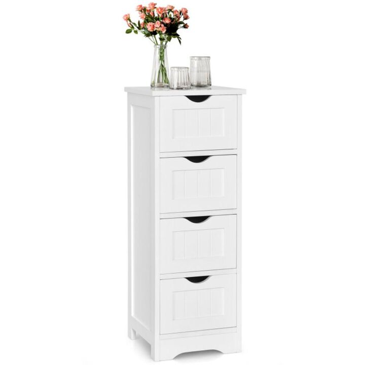 Hivvago 4-Drawer Freestanding Floor Cabinet with Anti-Toppling Device