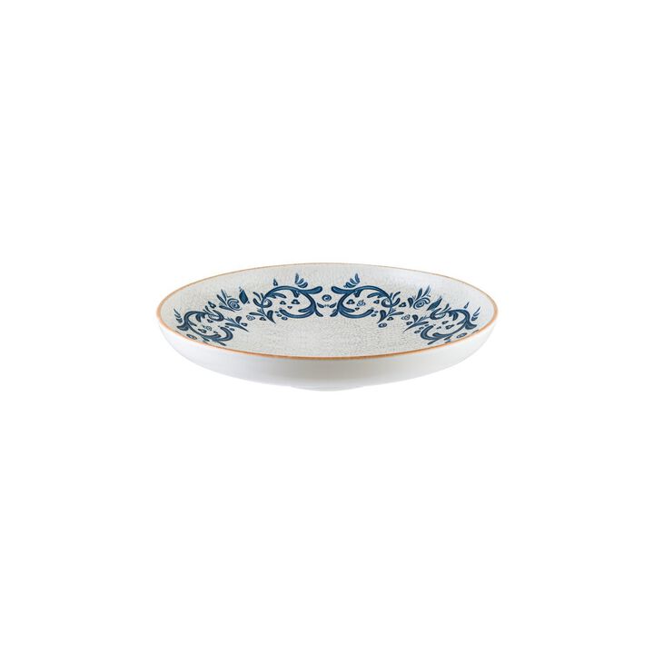 Viento dia.10.75" h:2.25" Round Decorated Porcelain Deep Plate