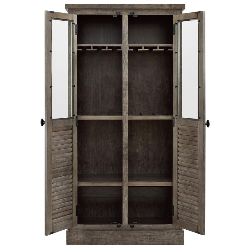 Sienna Park Beverage Cabinet, Weathered Oak