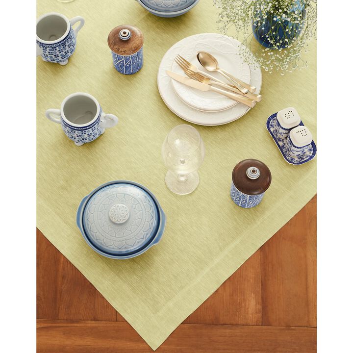 Solino Home 100% Pure Linen Table Throw | Athena for Spring & Easter