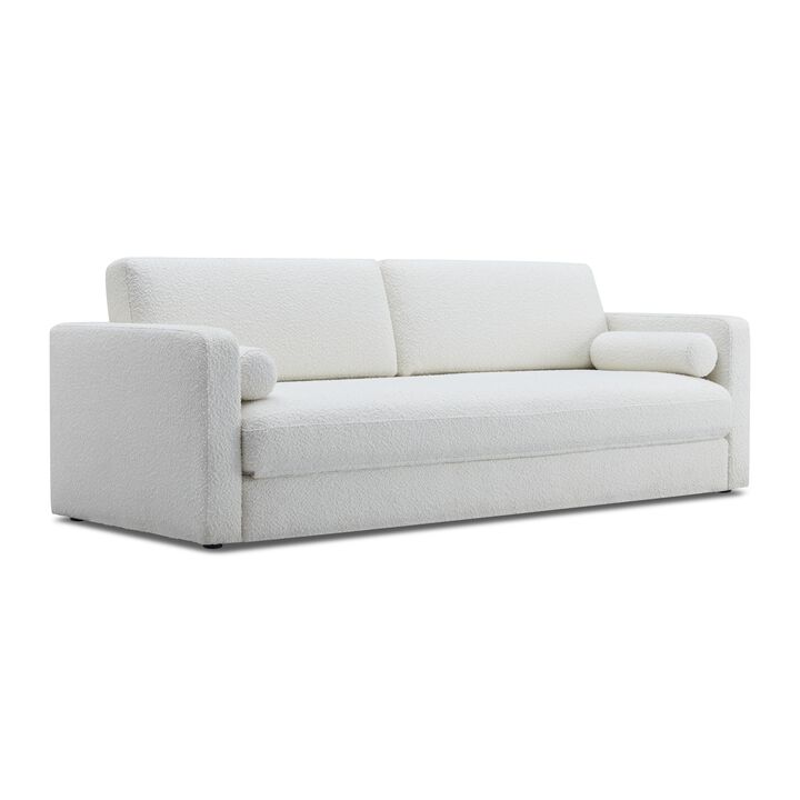 Ryan Cream Upcycled Linen Sofa Bed